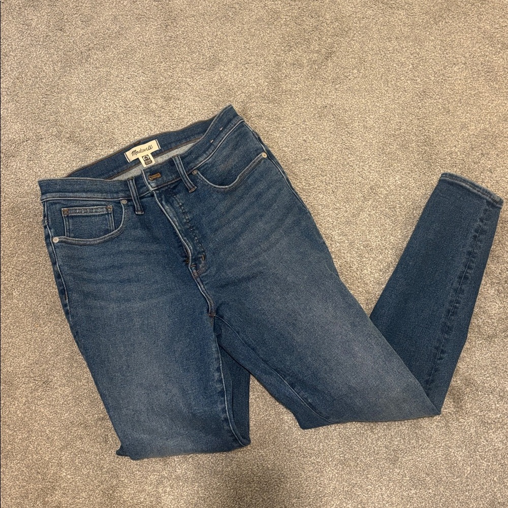 NWT Madewell Dark Blue Denim 10” High Rise Skinny Jeans